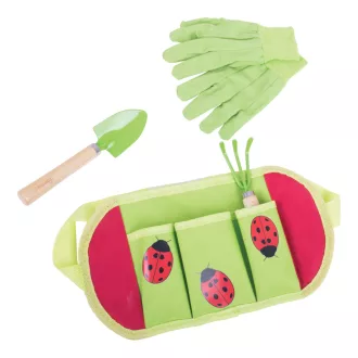 Bigjigs Toys - Kerti szerszám készlet Katicás - JátékManufaktúra
