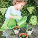 Bigjigs Toys - Zöld kerti szerszámkészlet vászontáskában - JátékManufaktúra