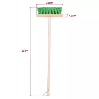 Bigjigs Toys - Zöld kerti seprű hosszú nyéllel - JátékManufaktúra