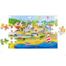 Bigjigs Toys - Padlópuzzle Város (48 db) - JátékManufaktúra