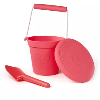 Bigjigs Toys - Homokozó vödör sötét rózsaszín - JátékManufaktúra
