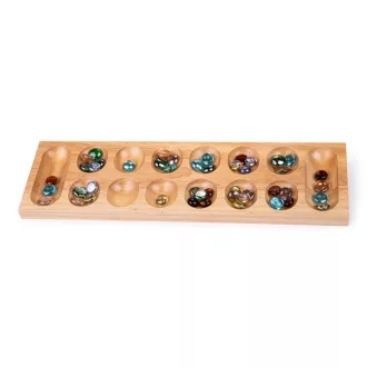 Bigjigs Toys - Mancala kavicsokkal - JátékManufaktúra