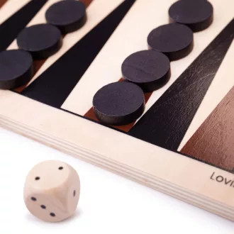 Bigjigs Toys - Fa backgammon - JátékManufaktúra