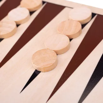 Bigjigs Toys - Fa backgammon - JátékManufaktúra