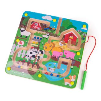 Bigjigs Toys - Mágneses labirintus Farm - JátékManufaktúra