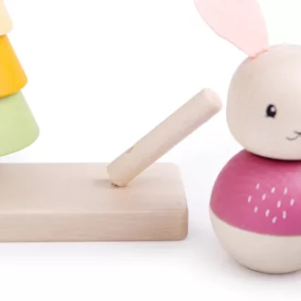 Bigjigs Baby - Ragasztós motorikus játék róka és nyuszi - JátékManufaktúra