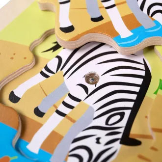 Bigjigs Toys - Hangos formaberakó Safari - JátékManufaktúra