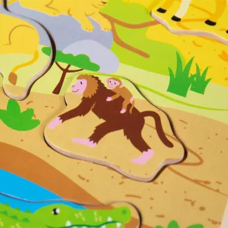 Bigjigs Toys - Hangos formaberakó Safari - JátékManufaktúra