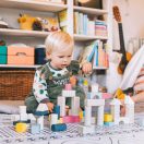 Bigjigs Toys - Vödör építőkockákkal, 50 db - JátékManufaktúra