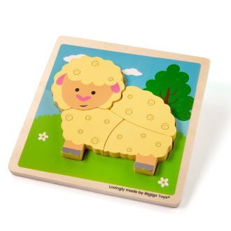 Bigjigs Toys - Formaberakó puzzle Bárány - JátékManufaktúra