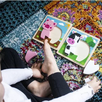 Bigjigs Toys - Formaberakó puzzle Bocika - JátékManufaktúra