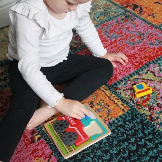 Bigjigs Toys - Formaberakó puzzle Kisvonat - JátékManufaktúra