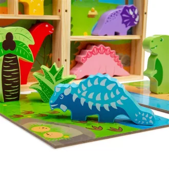 Bigjigs Toys - Játékkészlet dobozban, Dínók - JátékManufaktúra
