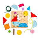 Bigjigs Toys - Fűzős játék Geometriai formák - JátékManufaktúra