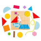Bigjigs Toys - Fűzős játék Geometriai formák - JátékManufaktúra