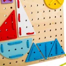 Bigjigs Toys - Fűzős játék Geometriai formák - JátékManufaktúra