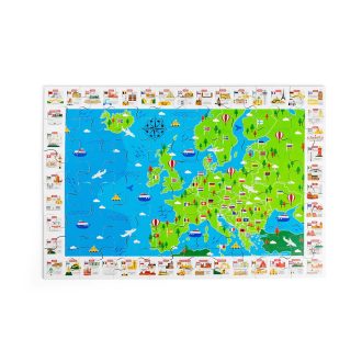 Bigjigs Toys - Európai nevezetességek puzzle - JátékManufaktúra