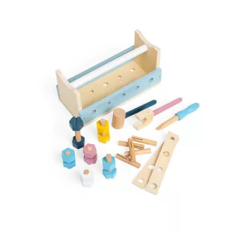 Bigjigs Toys - Szerszámosláda 2 az 1-ben - JátékManufaktúra