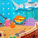 Bigjigs Toys - Fűzős tábla Tenger - JátékManufaktúra