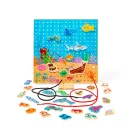 Bigjigs Toys - Fűzős tábla Tenger - JátékManufaktúra