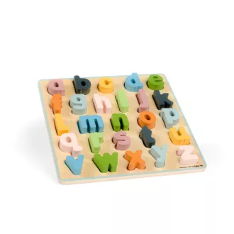 Bigjigs Toys - Fa puzzle kisbetűk - abc - JátékManufaktúra