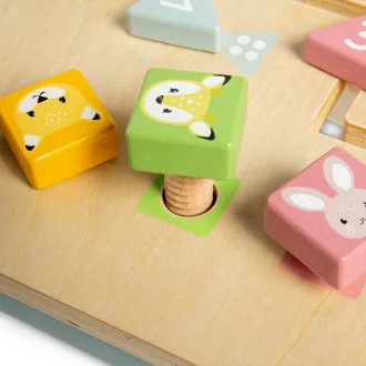 Bigjigs Toys - Munkapad kalapáló játékkal - JátékManufaktúra