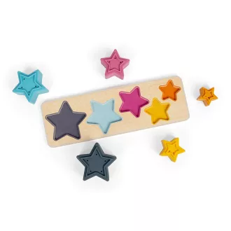 Bigjigs Toys - Formaberakó puzzle Csillagok - JátékManufaktúra