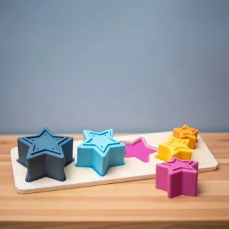 Bigjigs Toys - Formaberakó puzzle Csillagok - JátékManufaktúra