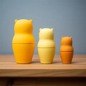Bigjigs Toys Szilikon macik - JátékManufaktúra