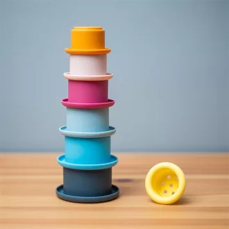 Bigjigs Toys - Toronyépítő poharak - JátékManufaktúra