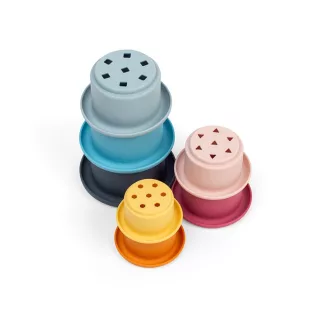 Bigjigs Toys - Toronyépítő poharak - JátékManufaktúra