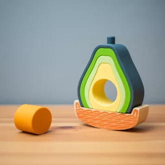 Bigjigs Toys - Egyensúlyozó játék Avokádó - JátékManufaktúra