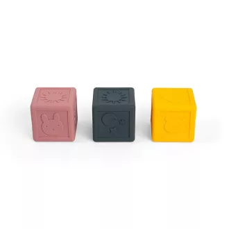 Bigjigs Toys - Szilikon érzékelő kockák - JátékManufaktúra