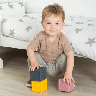 Bigjigs Toys - Szilikon érzékelő kockák - JátékManufaktúra