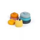Bigjigs Toys - Szilikon építő torony Macska - JátékManufaktúra