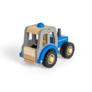 Bigjigs Toys - Traktor kék - JátékManufaktúra
