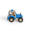 Bigjigs Toys - Traktor kék - JátékManufaktúra