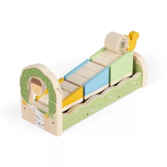 Bigjigs Toys - Motoros rámpa mókussal - JátékManufaktúra