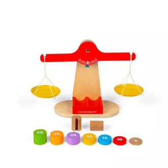 Bigjigs Toys - Mérleg ellensúllyal - JátékManufaktúra
