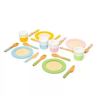 Bigjigs Toys - Fa szervírozó készlet - JátékManufaktúra