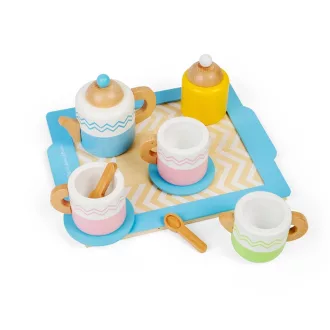 Bigjigs Toys - Teáskészlet tálcával - JátékManufaktúra