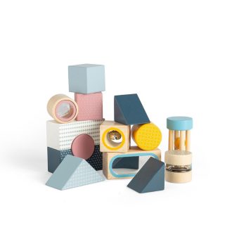 Bigjigs Toys - Szenzoros kockák - JátékManufaktúra