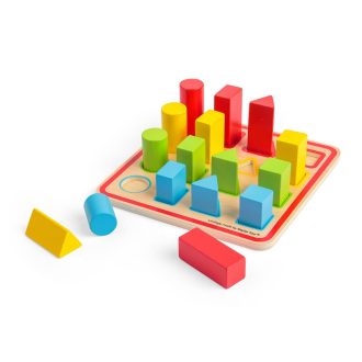 Bigjigs Toys - Színes formaberakó - JátékManufaktúra