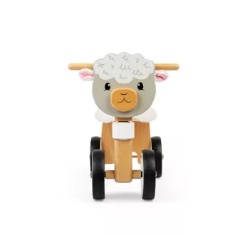 Bigjigs Toys Fa bébi járgány - bárányos - JátékManufaktúra