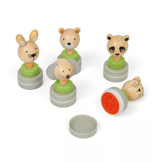 Bigjigs Toys - Fa bélyegzők Állatok 1 db - JátékManufaktúra