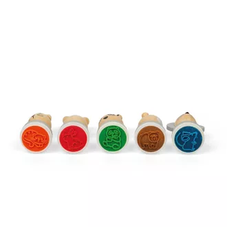 Bigjigs Toys - Fa bélyegzők Állatok 1 db - JátékManufaktúra