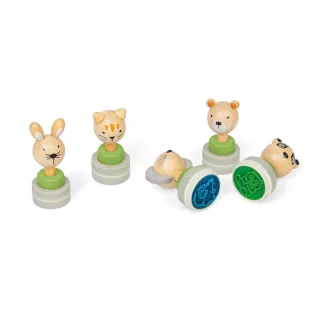Bigjigs Toys - Fa bélyegzők Állatok 1 db - JátékManufaktúra