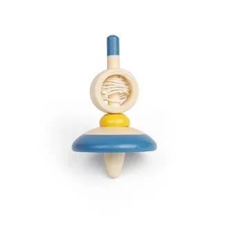 Bigjigs Toys - Fa pörgettyű madzaggal 1 db - JátékManufaktúra