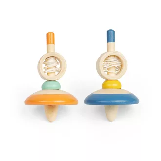 Bigjigs Toys - Fa pörgettyű madzaggal 1 db - JátékManufaktúra
