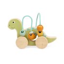 Bigjigs Toys - Gyöngylabirintus Diplodocus húzójáték - JátékManufaktúra